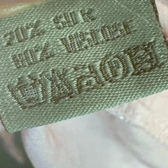 JAYLEY Pink Awilix Day to Night Feather Trim Silk Sleep Trim Long Sleeve Blouse - Picture 9 of 13